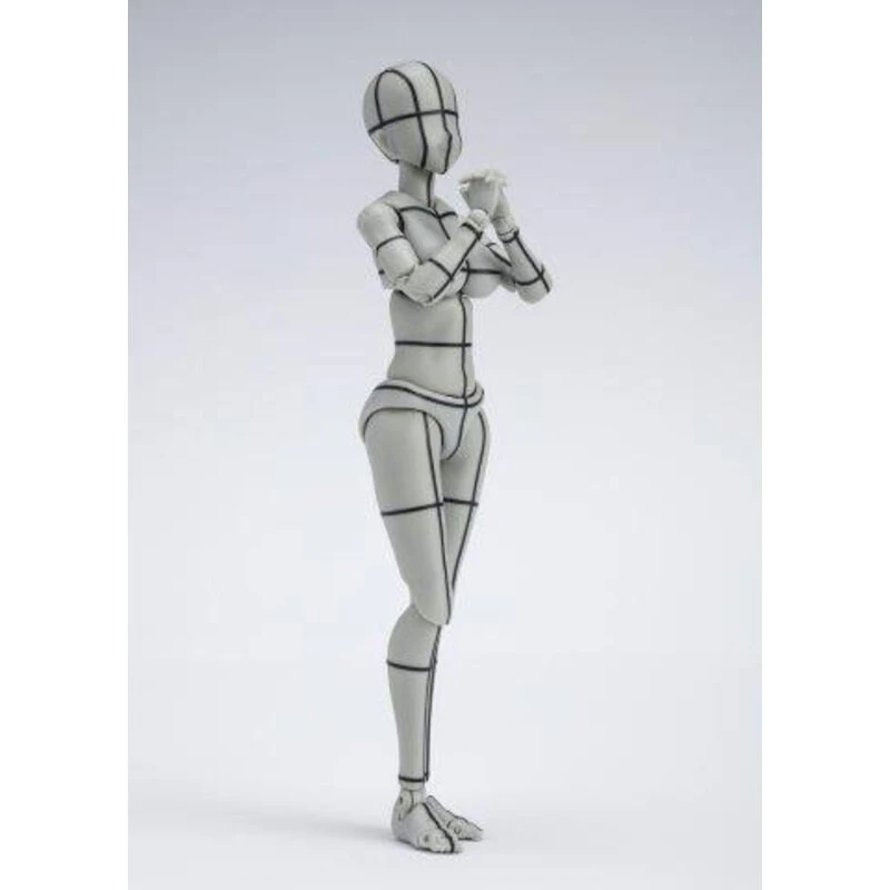 Bandai SH Figuarts Body Chan Actiefiguur Kentaro Yabuki Wireframe Grijs Kleur Versie 14 Cm 5 Bandai SH Figuarts Body Chan Actiefiguur Kentaro Yabuki Wireframe Grijs Kleur Versie 14 Cm - Afbeelding 3