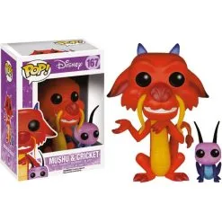FUNKO Mulan POP! Disney Vinyl Figure Mushu & Cri-Kee 7 Cm
