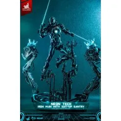 Hot Toys Iron Man 2 1/6 Figuur Neon Tech Iron Man Met Suit-Up Gantry 32 Cm -Goedkope Action figures winkel hot toys hot911740 iron man 2 1 6 figuur neon tech iron man met suit u 2