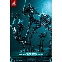 Hot Toys Iron Man 2 1/6 Figuur Neon Tech Iron Man Met Suit-Up Gantry 32 Cm -Goedkope Action figures winkel hot toys hot911740 iron man 2 1 6 figuur neon tech iron man met suit u 4
