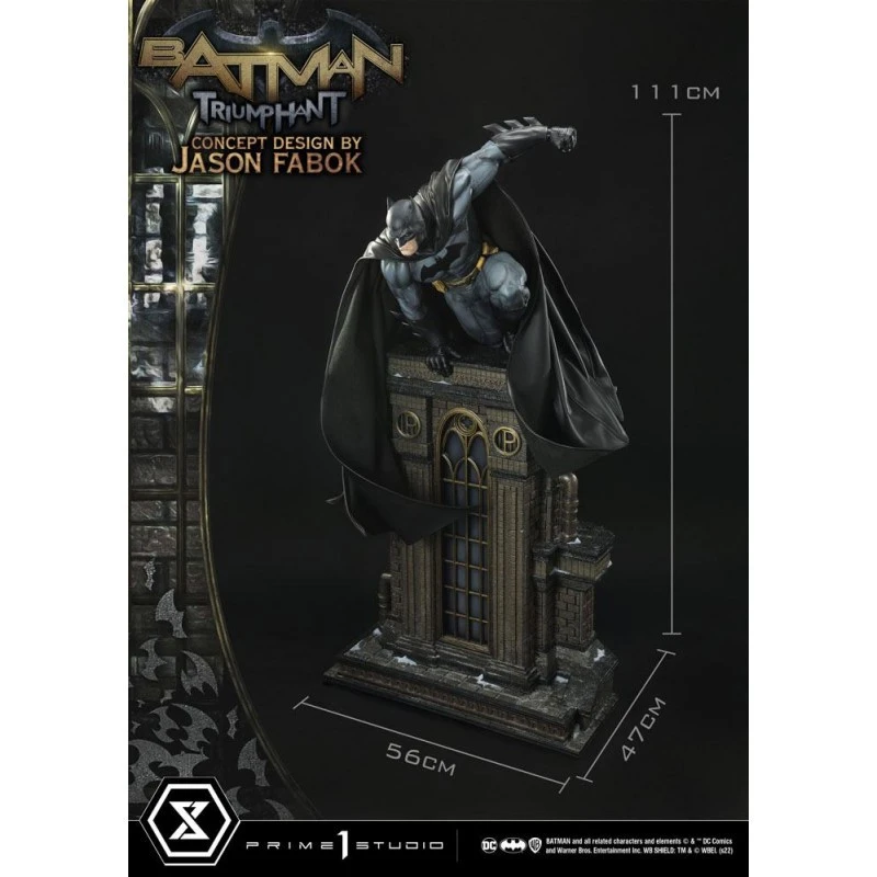 Prime 1 Studio DC Comics Beeldje Museum Masterline 1/3 Batman Triumphant (Concept Design Door Jason Fabok) Bonusversie 119 Cm 5 Prime 1 Studio DC Comics Beeldje Museum Masterline 1/3 Batman Triumphant (Concept Design Door Jason Fabok) Bonusversie 119 Cm - Afbeelding 3