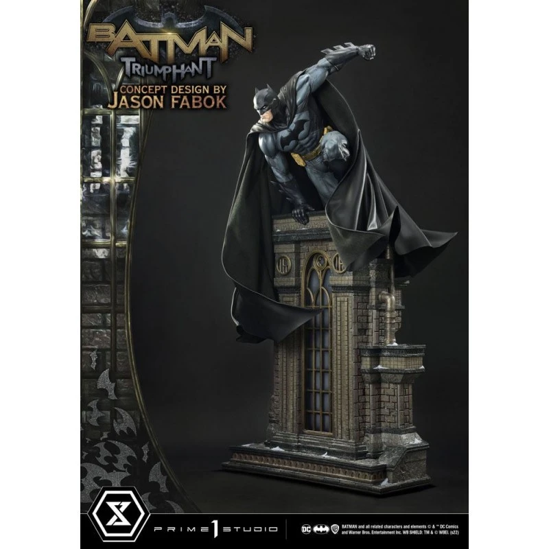 Prime 1 Studio DC Comics Beeldje Museum Masterline 1/3 Batman Triumphant (Concept Design Door Jason Fabok) Bonusversie 119 Cm 6 Prime 1 Studio DC Comics Beeldje Museum Masterline 1/3 Batman Triumphant (Concept Design Door Jason Fabok) Bonusversie 119 Cm - Afbeelding 4