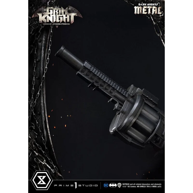 Prime 1 Studio Dark Nights: Metalen Beeldje The Grim Knight Door Jason Fabok 82 Cm 5 Prime 1 Studio Dark Nights: Metalen Beeldje The Grim Knight Door Jason Fabok 82 Cm - Afbeelding 3