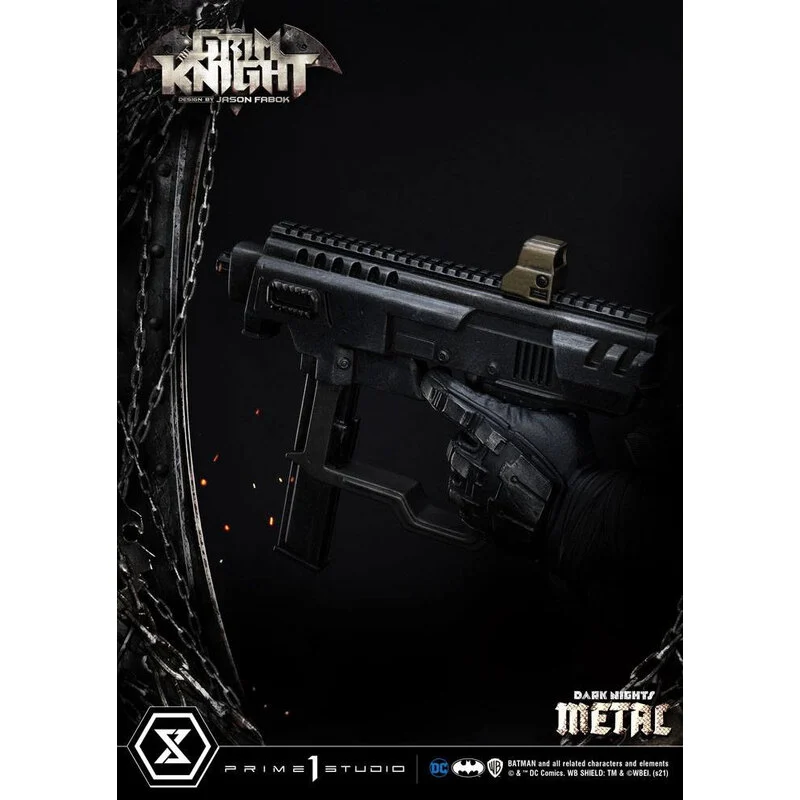 Prime 1 Studio Dark Nights: Metalen Beeldje The Grim Knight Door Jason Fabok 82 Cm 6 Prime 1 Studio Dark Nights: Metalen Beeldje The Grim Knight Door Jason Fabok 82 Cm - Afbeelding 4