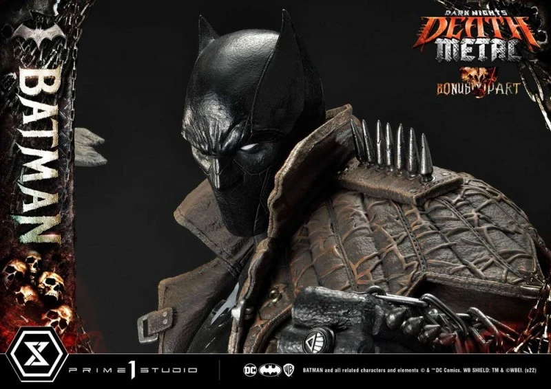 Prime 1 Studio Dark Knights: Metal Statuette 1/3 Death Metal Batman Deluxe Bonus Ver. 105cm 27 Prime 1 Studio Dark Knights: Metal Statuette 1/3 Death Metal Batman Deluxe Bonus Ver. 105cm - Afbeelding 25