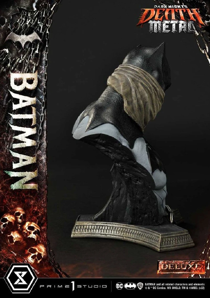 Prime 1 Studio Dark Knights: Metal Statuette 1/3 Death Metal Batman Deluxe Bonus Ver. 105cm 11 Prime 1 Studio Dark Knights: Metal Statuette 1/3 Death Metal Batman Deluxe Bonus Ver. 105cm - Afbeelding 9