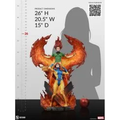 Sideshow Collectibles Marvel Beeldje Phoenix En Jean Grey 66 Cm -Goedkope Action figures winkel sideshow collectibles ss200572 marvel beeldje phoenix en jean grey 66 1 5