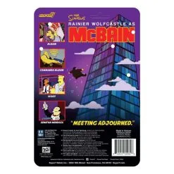 SUPER7 The Simpsons Figuur ReAction Wave 1 McBain - Scoey 10 Cm -Goedkope Action figures winkel super7 sup7 re simpw01 sko 01 the simpsons figuur reaction wave 1 mcba 2