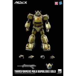 ThreeZero Transformers MDLX Bumblebee Gold Limited Edition 18cm Figuur -Goedkope Action figures winkel threezero 3z0446 transformers mdlx bumblebee gold limited edition 18cm 1